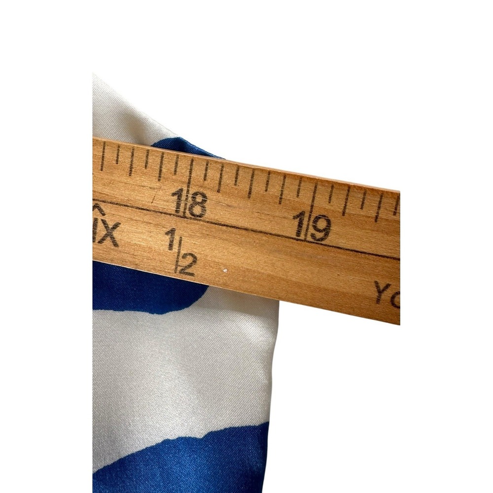 NEW! INC 100% Silk Halter Top/Blouse- Blue/White Tiger/Zebra Stripe‎ 6 NWT - Picture 10 of 14